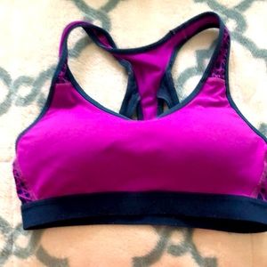 Purple sports bra